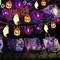 Citrus; Solar Powered Halloween Lights 40 LED with 3D Pumpkin Bat Ghost Spider Shapes, 8 Lighting Modes Waterproof Outdoor String Lights with Auto On/Off for Yard Porch Garden Party Decorations; Category:Fall Outdoor Decor; Image:6